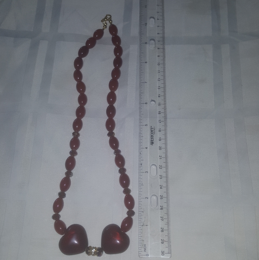 Handmade hearts necklace - Picture 8 of 10